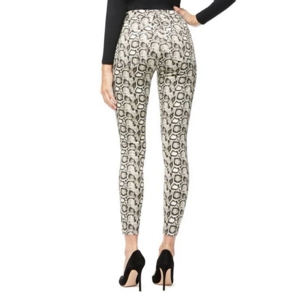 Good American Snake Print High Waist Skinny Jeans Denim Pants - Picture 3 of 3